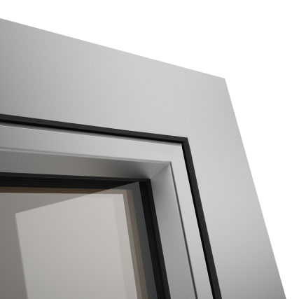 Okno POZBUD GEMINI nakładka aluminiowa Linear
